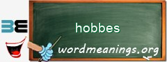 WordMeaning blackboard for hobbes